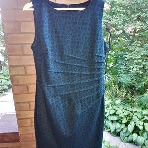 JACOB Green Leopard Print Dress